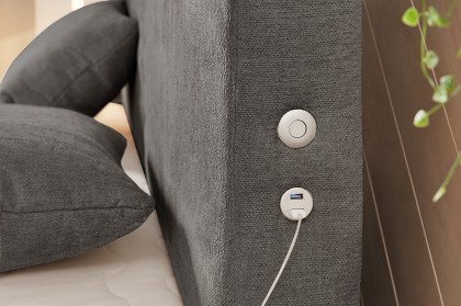 Kira-Dream von Jockenhöfer - Boxspringbett 180 dunkelgrau