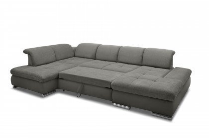 SO 4100 von set one by Musterring - XXL-Sofa links grau