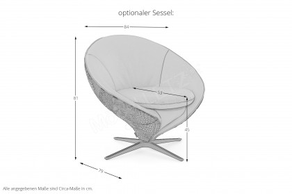 KOINOR Elements - Ledergarnitur Variante links sun