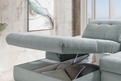 Delphino von Benformato - Ecksofa links aqua