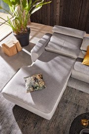 MR 260 von Musterring - Ecksofa links platin