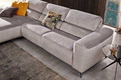 MR 260 von Musterring - Ecksofa links platin