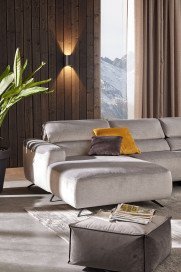 MR 260 von Musterring - Ecksofa links platin