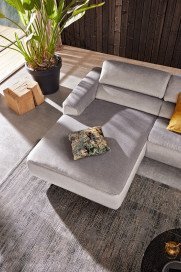 MR 260 von Musterring - Ecksofa links platin