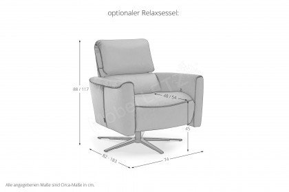 MR 260 von Musterring - Polsterduo graphit