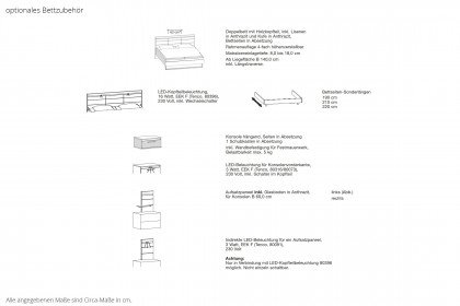 Madiva von Musterring - Schlafzimmer Balkeneiche-Furnier - Lack weiß