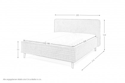 Delano von Musterring - Polsterbett KT2 beige