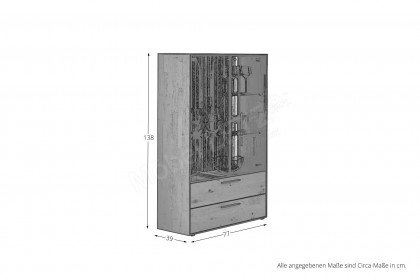 Targo von Musterring - Highboard Kerneiche natur