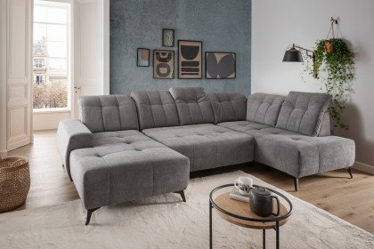 Sano von Benformato - XXL-Sofa rechts dunkelgrau