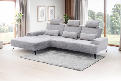 Astoria von Exxpo - Ecksofa links grau-melange