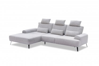 Astoria von Exxpo - Ecksofa links grau-melange