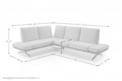 KOINOR Elements - Ecksofa links beige