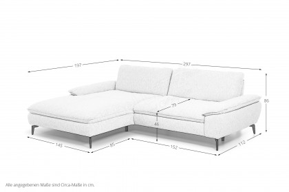 HU-HP23173 von Hukla - Ecksofa natur