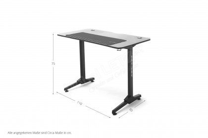 DX-Racer Desk von MCA - Gaming Desk VIII inklusive Getränkehalter