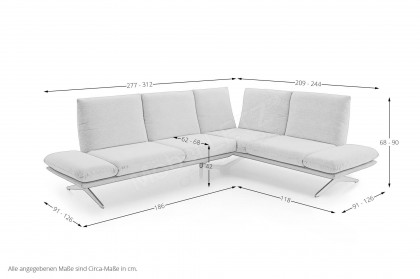 KOINOR Elements - Ecksofa rechts beige