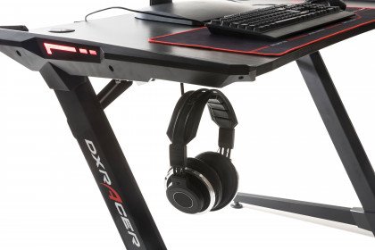 DX-Racer Desk von MCA - Gaming Schreibtisch Desk I mit farbiger LED-Leiste