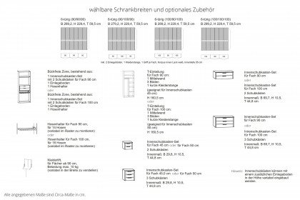 Minto 2.0 von Musterring - Schrank 270 taupe - Balkeneiche