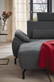 MR 270 von Musterring - Ecksofa links grau