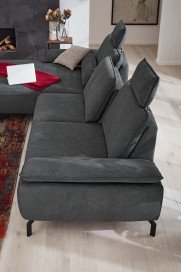 MR 270 von Musterring - Ecksofa links grau