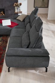 MR 270 von Musterring - Ecksofa links grau