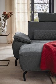 MR 270 von Musterring - Ecksofa links grau