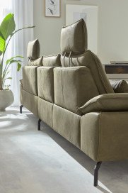 MR 270 von Musterring - Ledersofa rechts olive