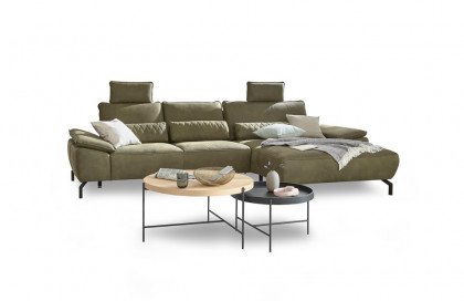 MR 270 von Musterring - Ledersofa rechts olive