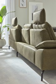 MR 270 von Musterring - Ledersofa rechts olive