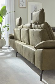 MR 270 von Musterring - Ledersofa rechts olive