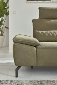 MR 270 von Musterring - Ledersofa rechts olive