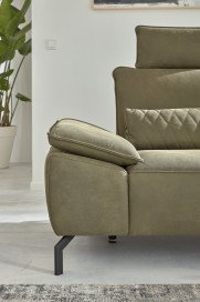 MR 270 von Musterring - Ledersofa rechts olive