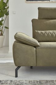 MR 270 von Musterring - Ledersofa rechts olive