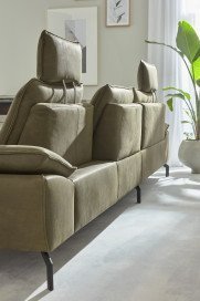 MR 270 von Musterring - Ledersofa links olive