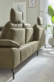 MR 270 von Musterring - Ledersofa links olive