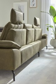 MR 270 von Musterring - Ledersofa links olive