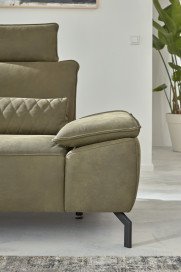 MR 270 von Musterring - Ledersofa links olive