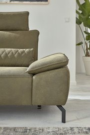 MR 270 von Musterring - Ledersofa links olive