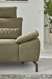 MR 270 von Musterring - Ledersofa links olive