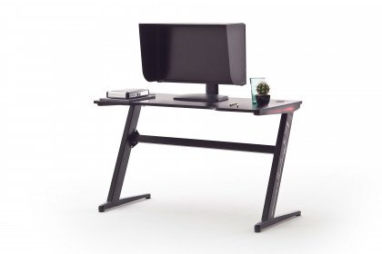 mcRacing Gaming Desk von MCA - Zockertisch mit Tischplatte im Carbon-Look