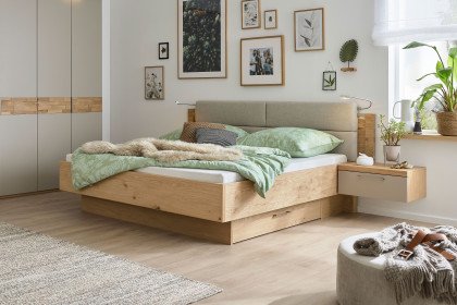 Minto 2.0 von Musterring - Bett 140x200 cm Balkeneiche-Furnier