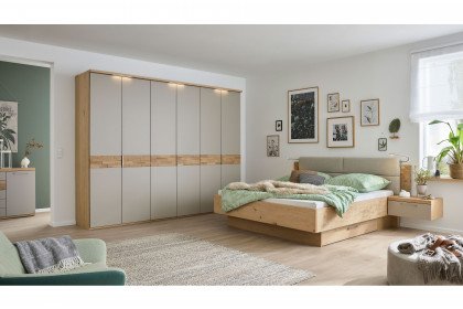 Minto 2.0 von Musterring - Schlafzimmer Lack taupe - Balkeneiche Furnier