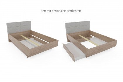 Minto 2.0 von Musterring - Schlafzimmer Lack taupe - Balkeneiche Furnier