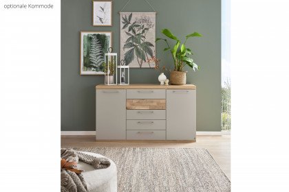 Minto 2.0 von Musterring - Schlafzimmer Lack taupe - Balkeneiche Furnier