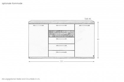 Minto 2.0 von Musterring - Schlafzimmer Lack taupe - Balkeneiche Furnier