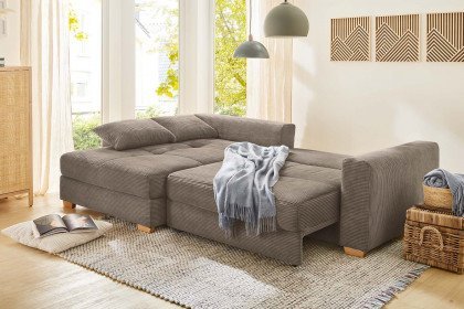 Kampen von Job - Ecksofa Variante links taupe