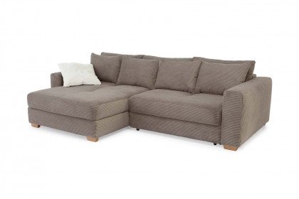 Kampen von Job - Ecksofa Variante links taupe