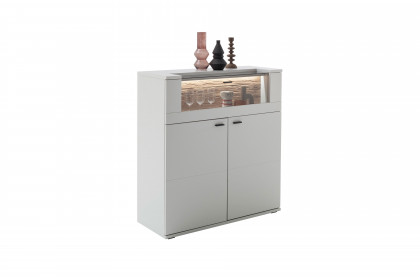 Lissabon von MCA - Highboard mit Rückwand in Eichenoptik