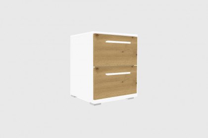 Nice4Home-F von Rauch Orange - Single-Schlafzimmer Asteiche - weiß