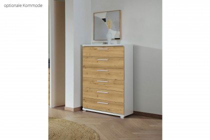 Nice4Home-F von Rauch Orange - Single-Schlafzimmer Asteiche - weiß