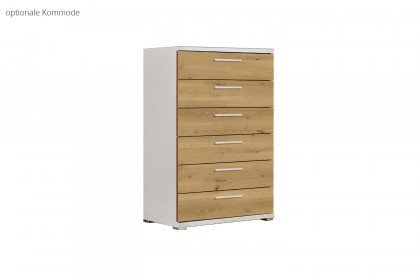 Nice4Home-F von Rauch Orange - Single-Schlafzimmer Asteiche - weiß